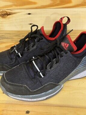 Adidas Dame Damion Lillard Basketball NBA Techfit Townbiz mens 8 black red hoops